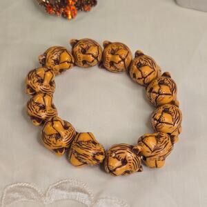 Vintage Resin Tiger Head Bracelet